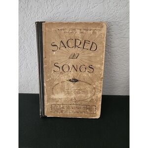 Antique 1896 Sacred Songs No. 1  Sankey McGranahan Slebbin Hymnal Religious Text